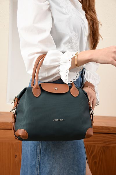 Just Polo Women's Wide Shoulder Bag with Shoulder Strap
