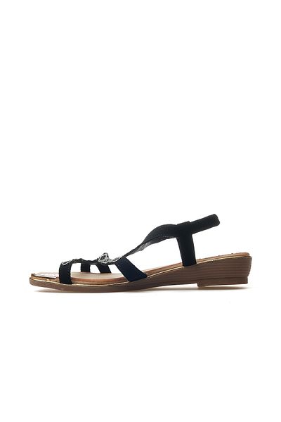 Guja Women's Stone Detailed Daily Sandals 25Y 25Y122-5 Z Black