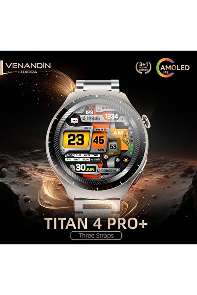 Kensa Venandin Titan 4 Pro+ Tüm Telefonlara Uyumlu Akılı Saat