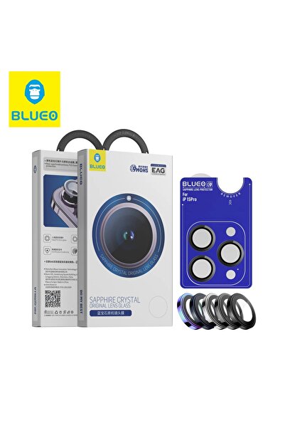 BLUEO Sapphire iPhone 16 Pro Uyumlu 9 MOhs %99.99 Orijinal Safir Black Titani...