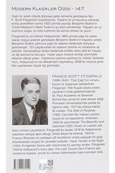 Bloomsbury The Curious Case of Benjamin Button - Francis Scott Fitzgerald