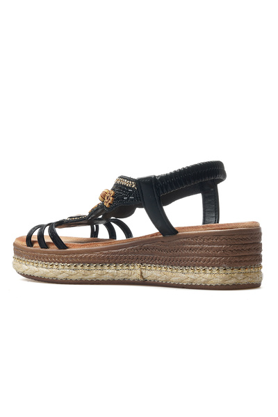 Guja Women's Stone Detailed Daily Sandals 25Y 25Y171-1 Z Black