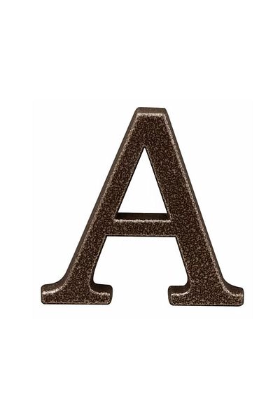 gerda Letter Sign With Screw Fixing - 100Mm / Bronze / A