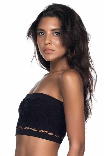 bazaar-turkey all you need White Mi Emay 4050 Double Mesh Gatherer Strapless Bustier