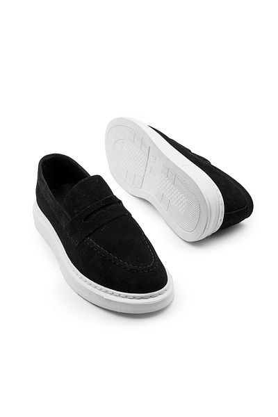 Modaarmada Black Suede Sports Classic Men's Shoes
