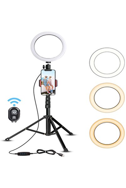 arvada Seming Ring Light XF-211, 12-inch/30CM, LED with Cold/Warm Light, Tripod 55cm