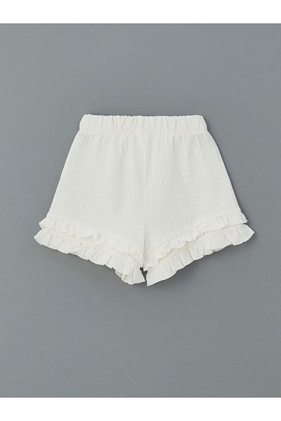 LC Waikiki Basic Elastic Waist Girl's Shorts