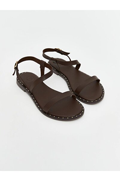 LC Waikiki Lcw Steps Brown Double Strap Women's Sandals