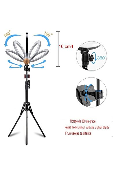 arvada Seming Ring Light XF-211, 12-inch/30CM, LED with Cold/Warm Light, Tripod 55cm