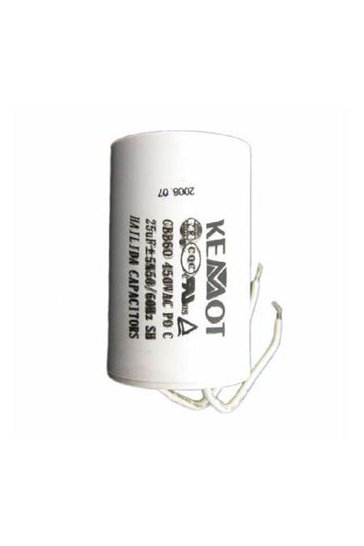 Kemot Motor Capacitor With Wire Connector - 25.00Uf / 450V