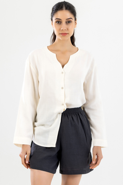 Fambur شورت موسلين بجيب بخصر مطاطي