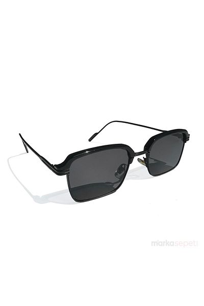 Markasepeti Frameless Luxury Design Black Unisex Sunglasses