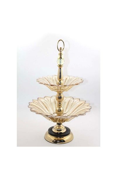 emle 2-Tier Glass Sugar Bowl
