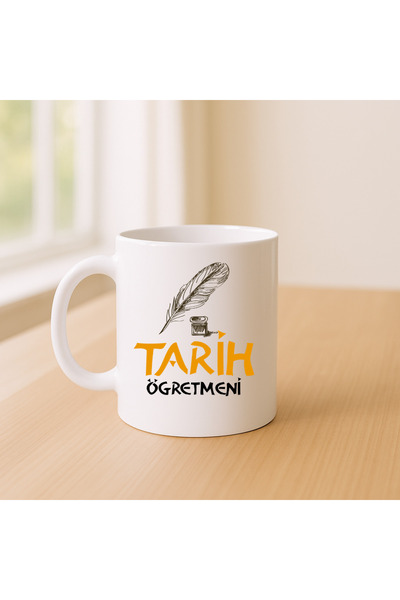 Er-Se Tasarım كوب معلم التاريخ 05، كوب هدية خاصة بمناسبة يوم المعلم