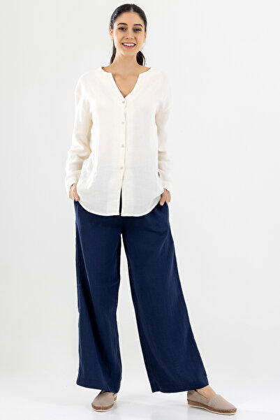 Fambur بنطلون موسلين واسع الساق