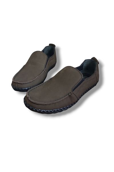 Growish Gr0321 Genuine Nubuck Leather Daily Use Laceless Loafer Men's Shoes