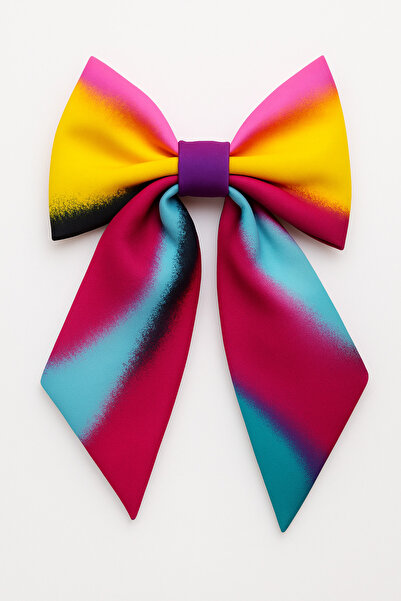 MakeWell Cataramă din țesătură cu model de culoare cu design de fundă cu clips