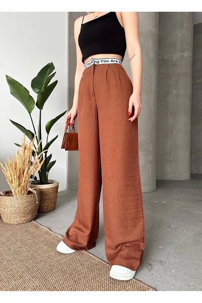 UGETTA Coffee Trousers with Flares