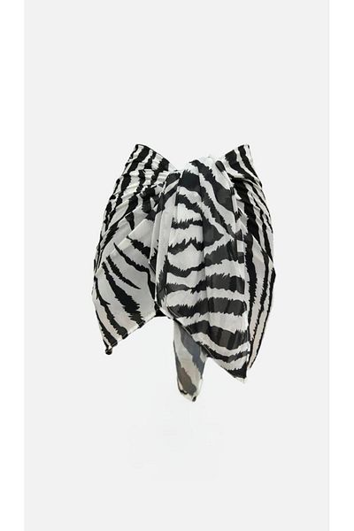 Niceboutique Patterned Chiffon Pareo with Waist Tie (150Cmx50Cm)