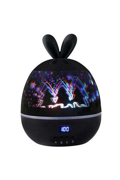 HALAMODO Star Light Timing Rotating Projection Lamp Black 18.00x13.50x13.52cm