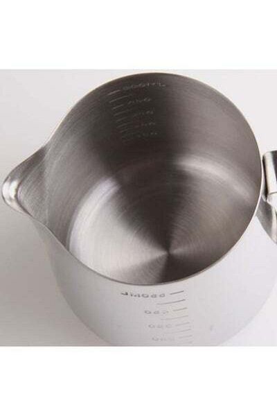 HALAMODO Stainless Steel Milk Frothing Coffee Jug Silver 350ml