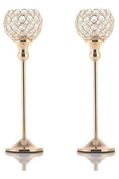 HALAMODO 2-Piece Candle Holder Set Multicolour One Size