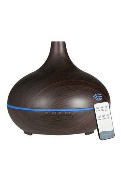 HALAMODO Portable Aromatherapy Mist Humidifier With Remote Control 11W Dark Brown