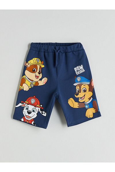 LC Waikiki Pantaloni scurți pentru băieți cu imprimeu Paw Patrol, cu talie elastică