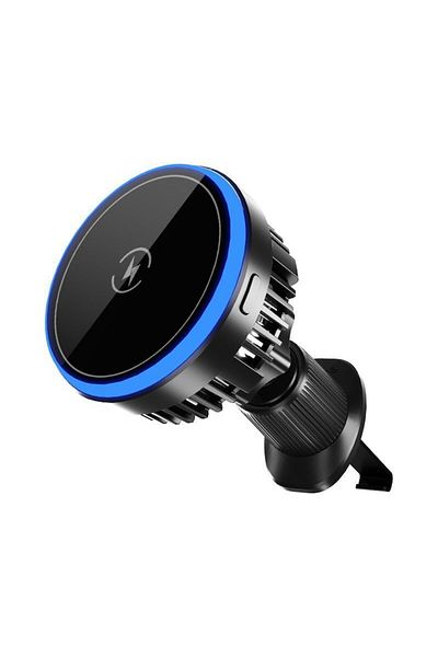 zyteq ZYTEQ®️ 15W Qi car charger, MagSafe, LED, vent/dash, 360° rotatable, with cooling