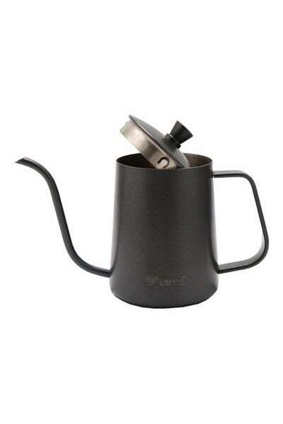 HALAMODO Stainless Steel Hand Flush Pot Black 210x138x78mm