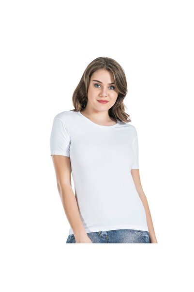 Narnuga تي شيرت نسائي نصف كم برقبة دائرية 228