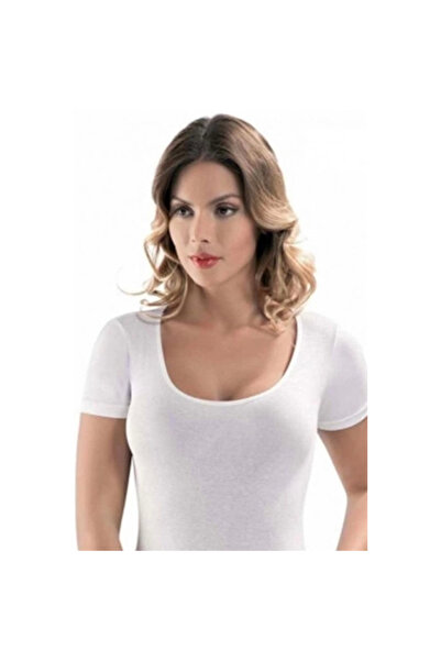 Narnuga دوريا قميص داخلي بأكمام قصيرة وياقة مفتوحة 1076