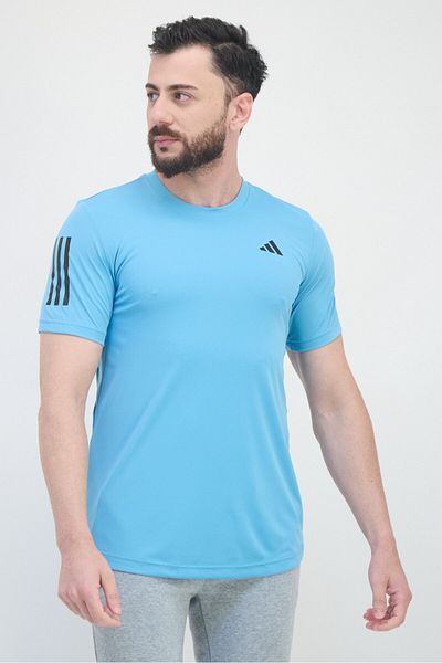adidas Men Regular Fit Short Sleeves Training T-Shirt, Turquoise