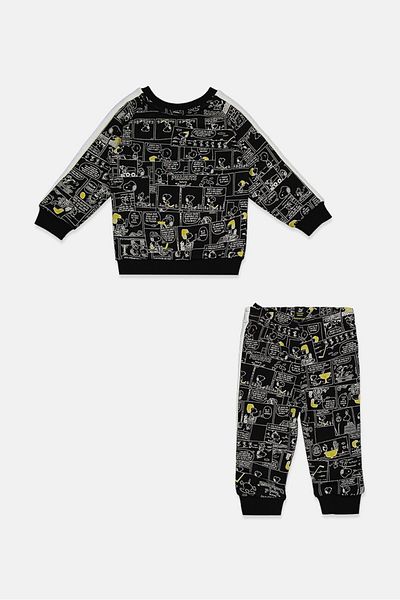 Puma Toddlers Boy 2 Pieces Sports Sweater And Pants, Black and White