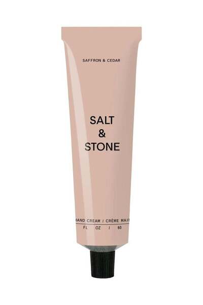 Salt & Stone كريم اليدين بالزعفران والأرز 60 مل - مرطب وممتص مع زبدة الشيا،
