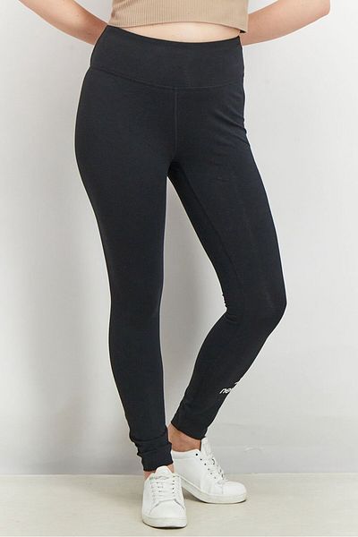 New Balance Women High Waist Brand Logo Leggings, Black