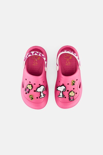 PEANUTS Kids Girl Slip On Clogs, Pink