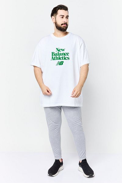 New Balance Men Relaxed Fit Short Sleeve Outdoor T-Shirts, White