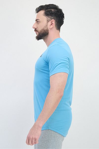 adidas Men Regular Fit Short Sleeves Training T-Shirt, Turquoise