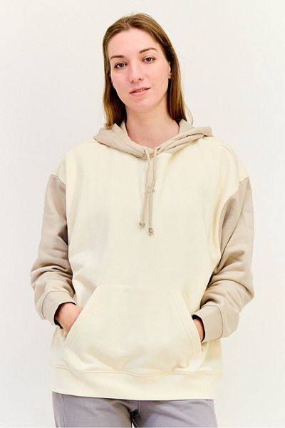 adidas Women Sportswear Fit Long Sleeves Running Hooded Sweatshirt, Beige