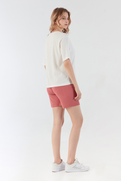 Fulla Moda Wrapped Fabric Teddy Bear Embroidered Pocket Shorts Set