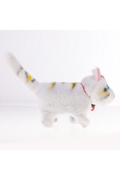 rexa Battery-Operated Walking Cat Toy with Sound – Interactive Pet Toy for Kids 15 x 8 x 12 cm