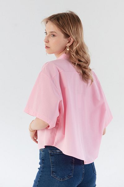 Fulla Moda Basic πουκάμισο με διπλή τσέπη με μακρύ πίσω μέρος