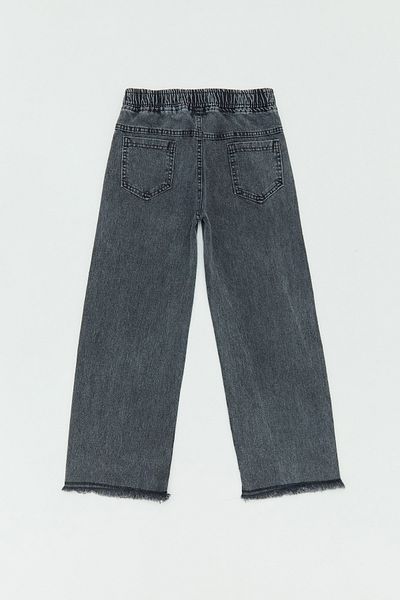 Fulla Moda 2 Star Embroidered Elastic Waist Girls' Trousers