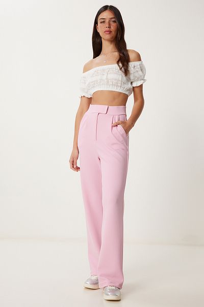 Lovelyİstanbul Buy Velcro Comfortable Palazzo Pants Candy Pink Lrv0003