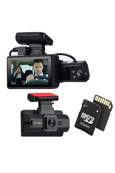 TodayShop Car Dashboard Camera 1080P HD, 7.6 cm Screen, Wide Viewing Angle, Night Vision, G-Sensor & 32GB Memo