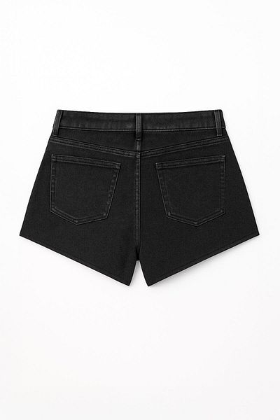 Bluewhite Women's High Waist Tassel Leg Jean Shorts
