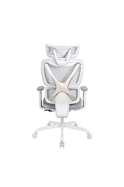 Adore Mobilya Unique-SX Yönetici ve Çalışma Koltuğu - Gri/Krem 74x119.5-129x65.5 cm