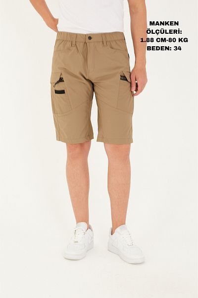 Camp Scoutland Camp725 Outdoor Tactical Water Repellent Καλοκαιρινό Ανδρικό Μπεζ Τακτικό Σορτς