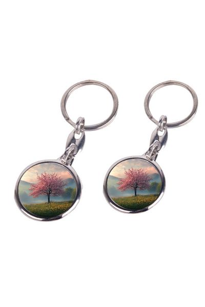 lili hediyelik Bicycle Printed 2-Piece Keychain